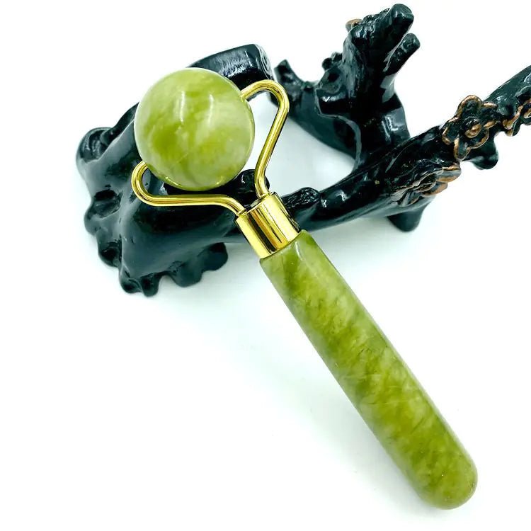 Natural Jade Facial Roller & Gua Sha Set - Kiicity