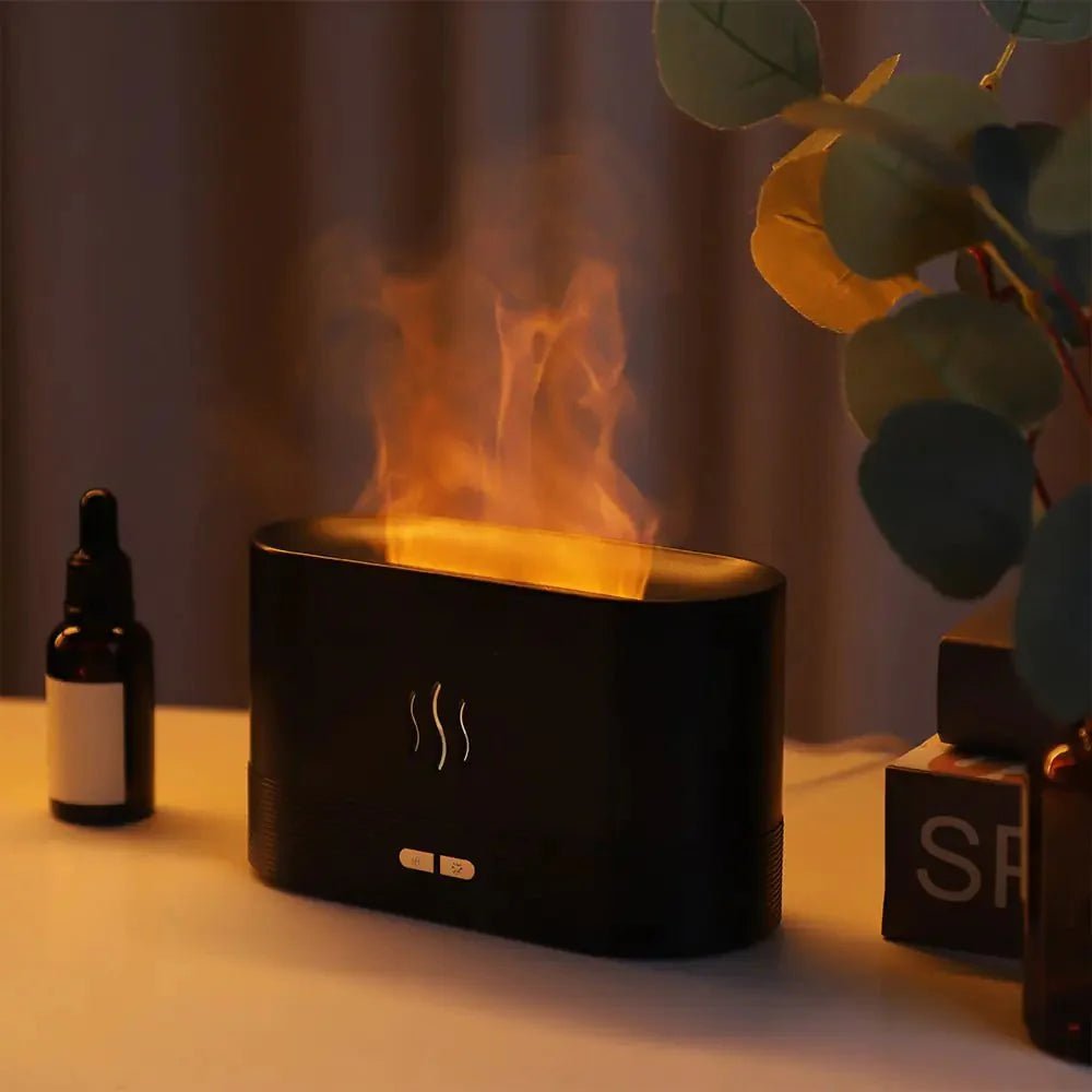Flame Aromatherapy Diffuser – Ultrasonic Oil Diffuser - Kiicity