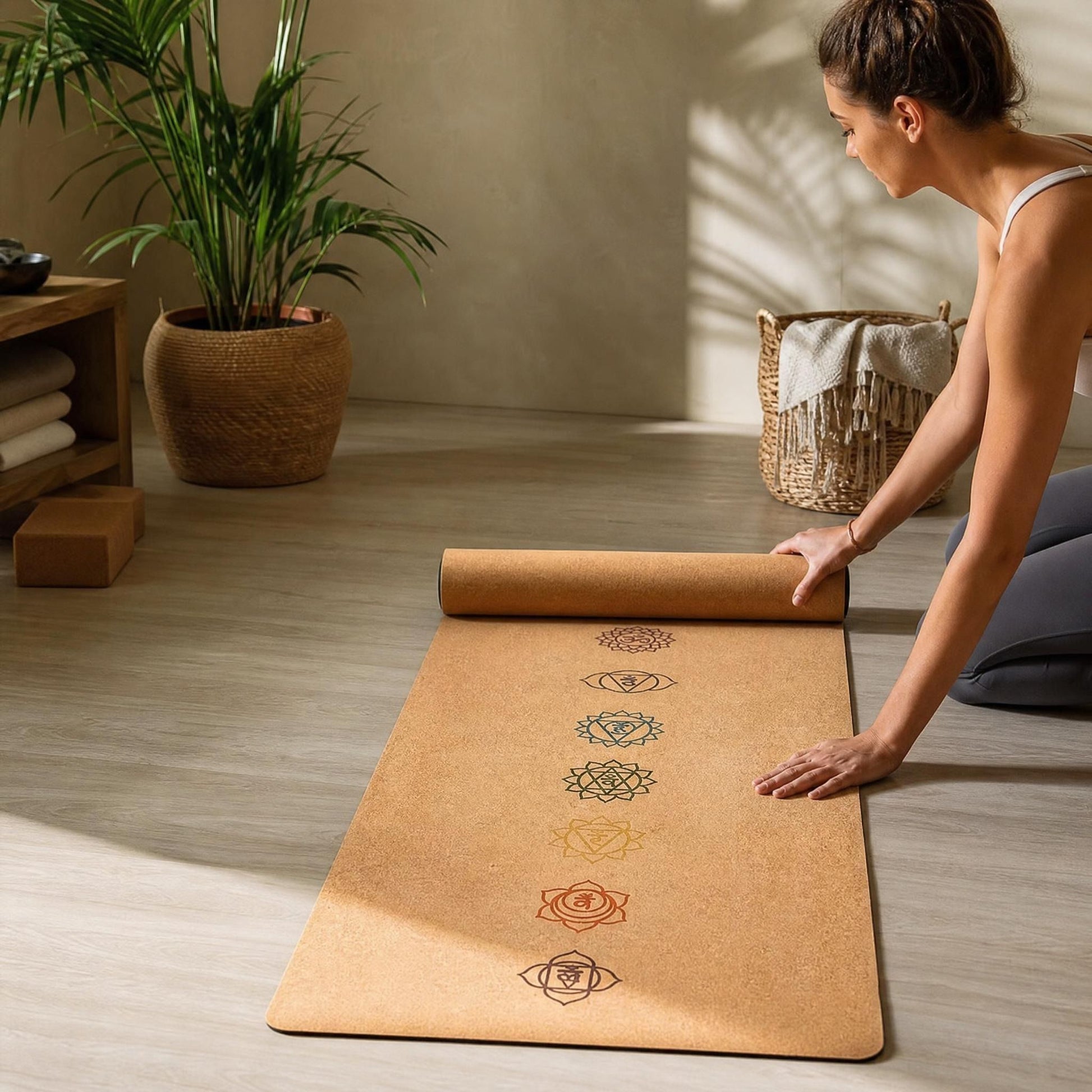 Natural Cork Yoga Mat - Kiicity