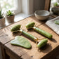 Natural Jade Facial Roller & Gua Sha Set - Kiicity