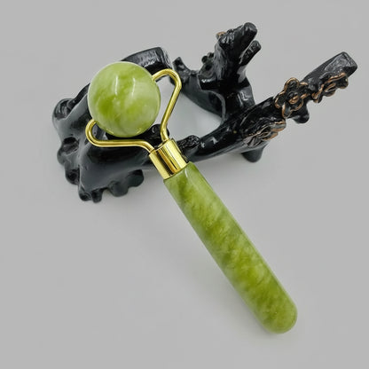 Natural Jade Facial Roller & Gua Sha Set - Kiicity